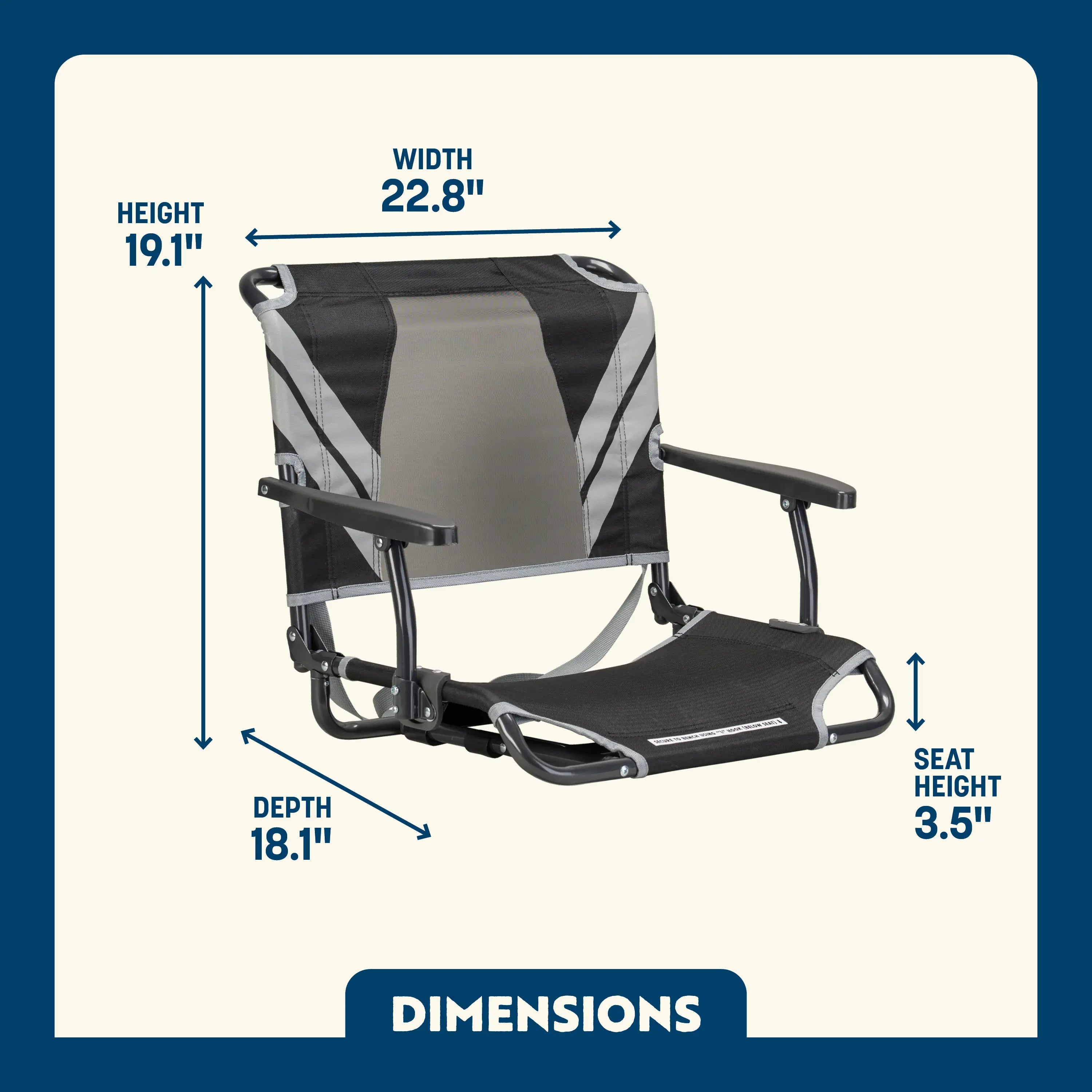 Big Comfort Stadium Chair™ with Armrests